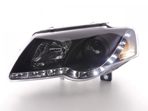 Scheinwerfer Set Daylight LED TFL-Optik VW Polo Typ 9N3 05-09 chrom Scheinwerfer Set Daylight LED TFL-Optik VW Polo Typ 9N3 05-09 chrom